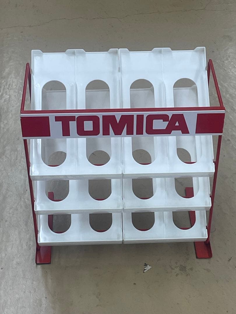 TOMICA トミカ店頭用　什器 3段 ホワイト/レッド 非売品
