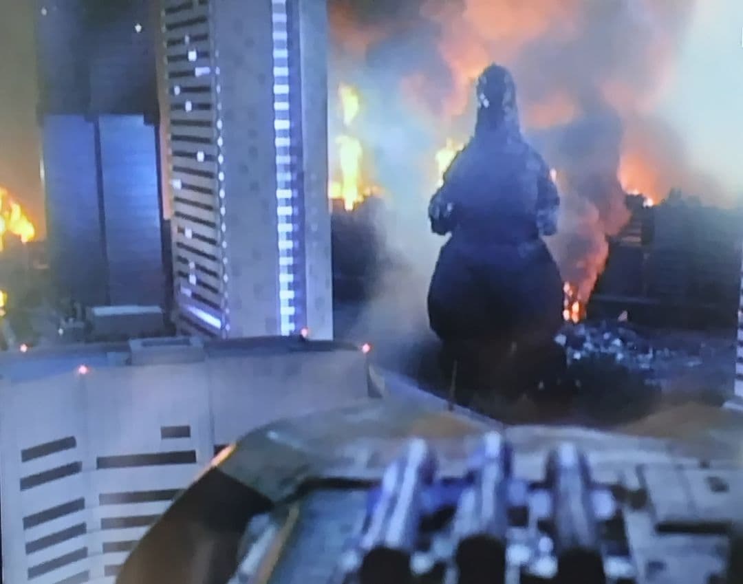 ジオラマ模型　ゴジラvsスーパーX2！