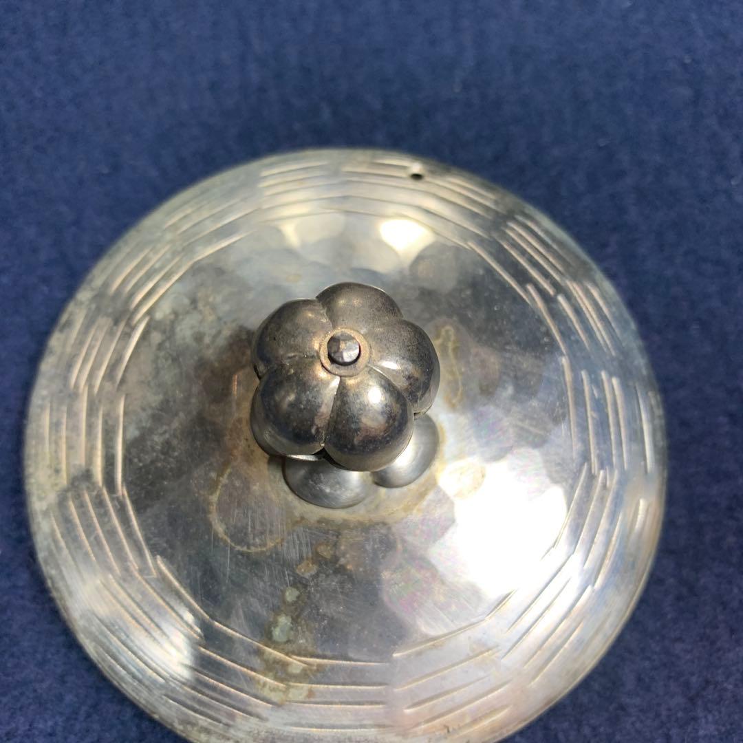 【アンティーク】秀峰堂造銀瓶　茶道具 銀瓶 銀メッキ