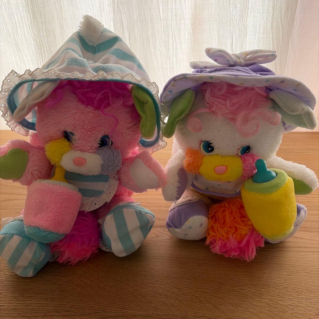 Babyポップルズ　ベビー　ビンテージトイ　ぬいぐるみ２個セット　哺乳瓶