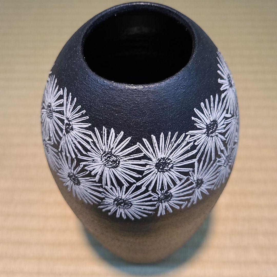 信楽焼 谷野明夫作 花瓶 高さ8.5寸（約26cm） 共箱 本物保証