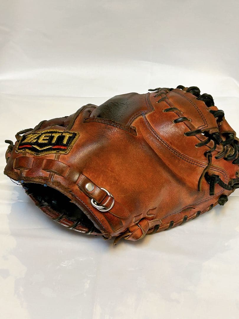 ★硬式用キャッチャーミット★ 捕球面破れなし ZETT プロステ オイルメンテ済