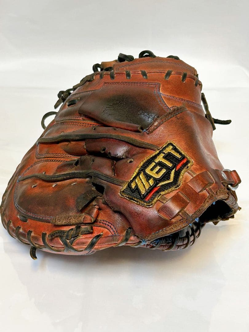 ★硬式用キャッチャーミット★ 捕球面破れなし ZETT プロステ オイルメンテ済