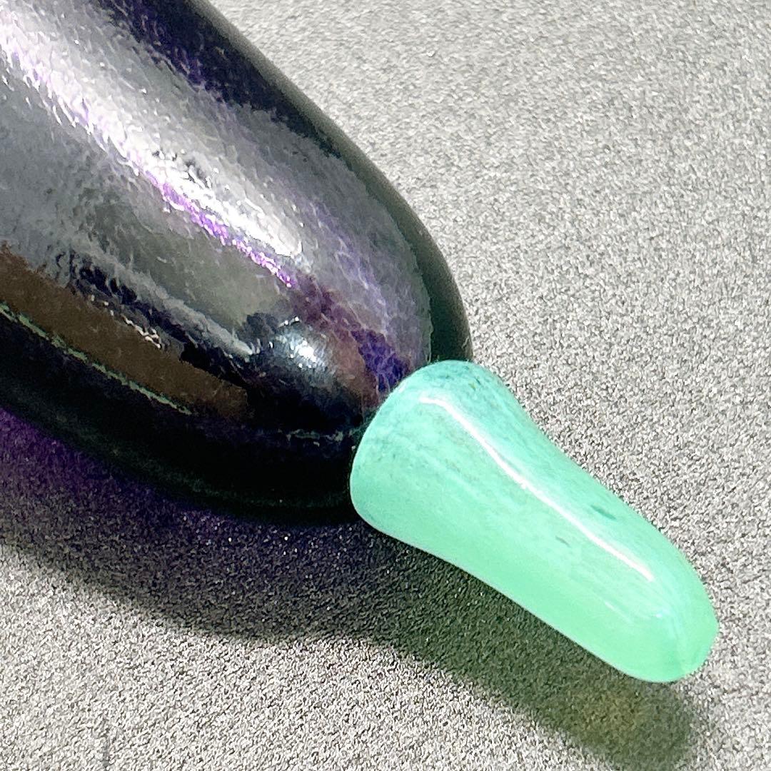 KOSTA BODA ボダ ナス型オブジェ ガラス製 ベジタブル型