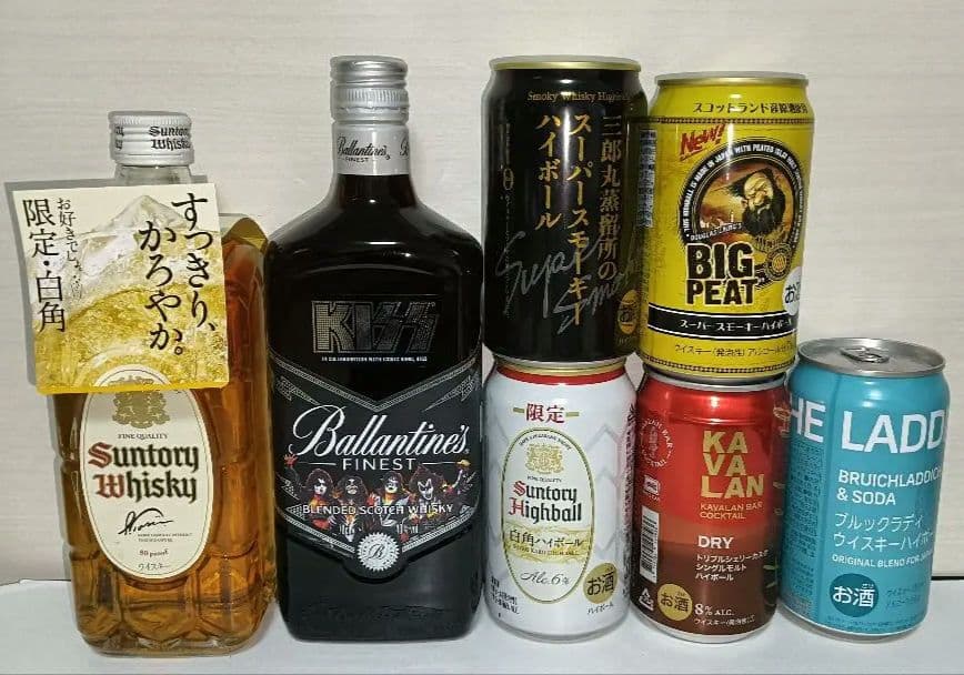 白角 バランタイン KISS ハイボール缶 5本 ビッグピート ブルックラディ他