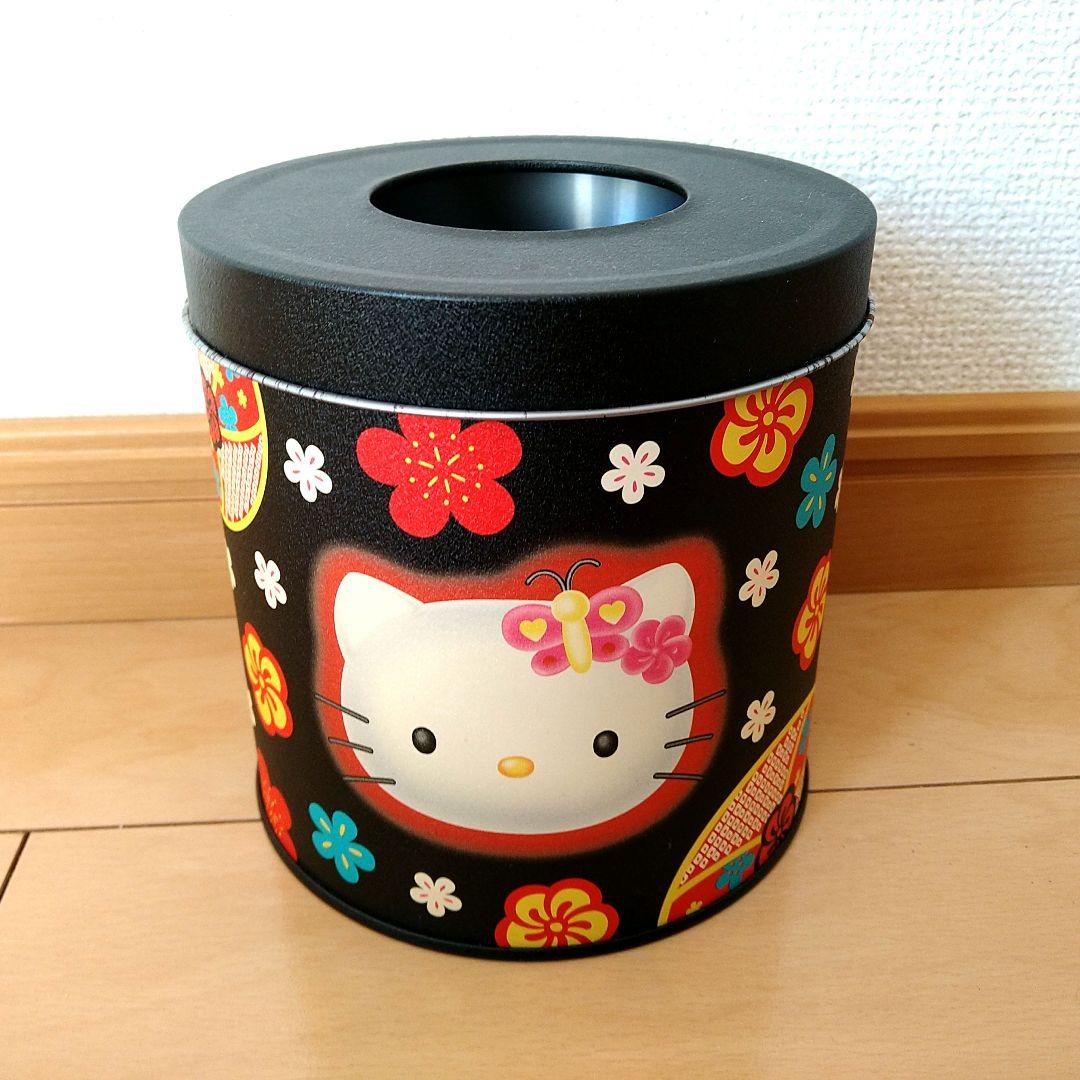 【レア物入手困難】ハローキティ ゴミ箱 花柄 和柄 はろぅきてぃ