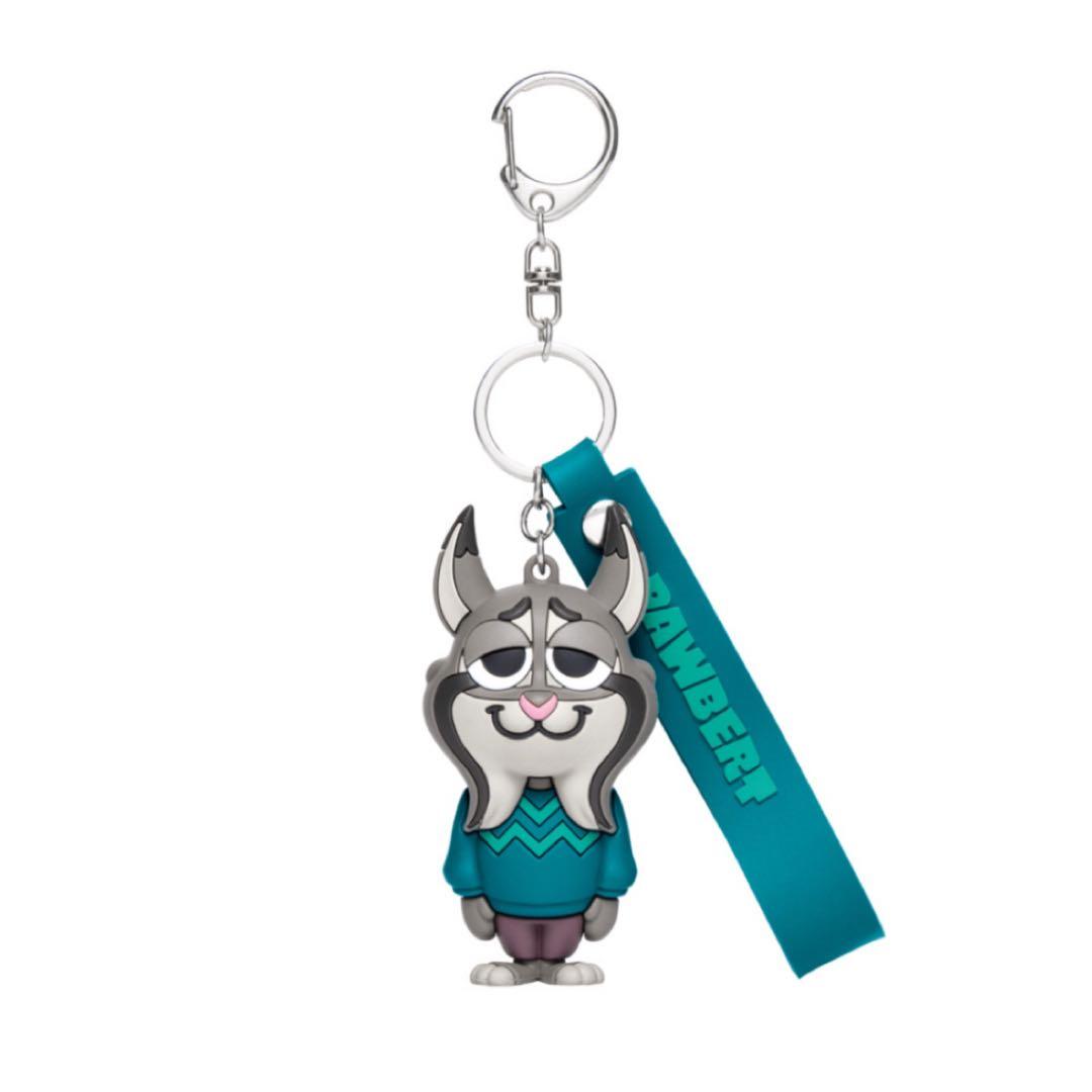 新品★映画★ズートピア2★パウバート★ラバーマスコットキーホルダー＆マルチケース