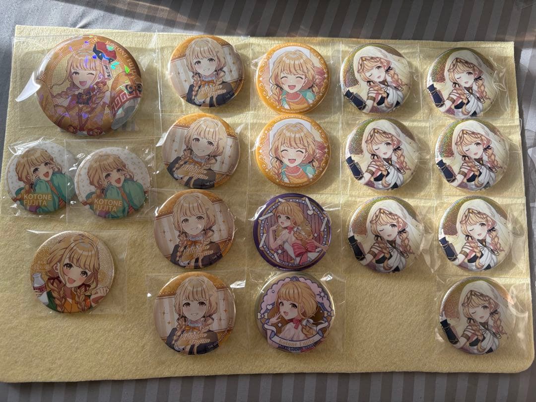 学園アイドルマスター 藤田ことね 缶バッジ まとめ売り