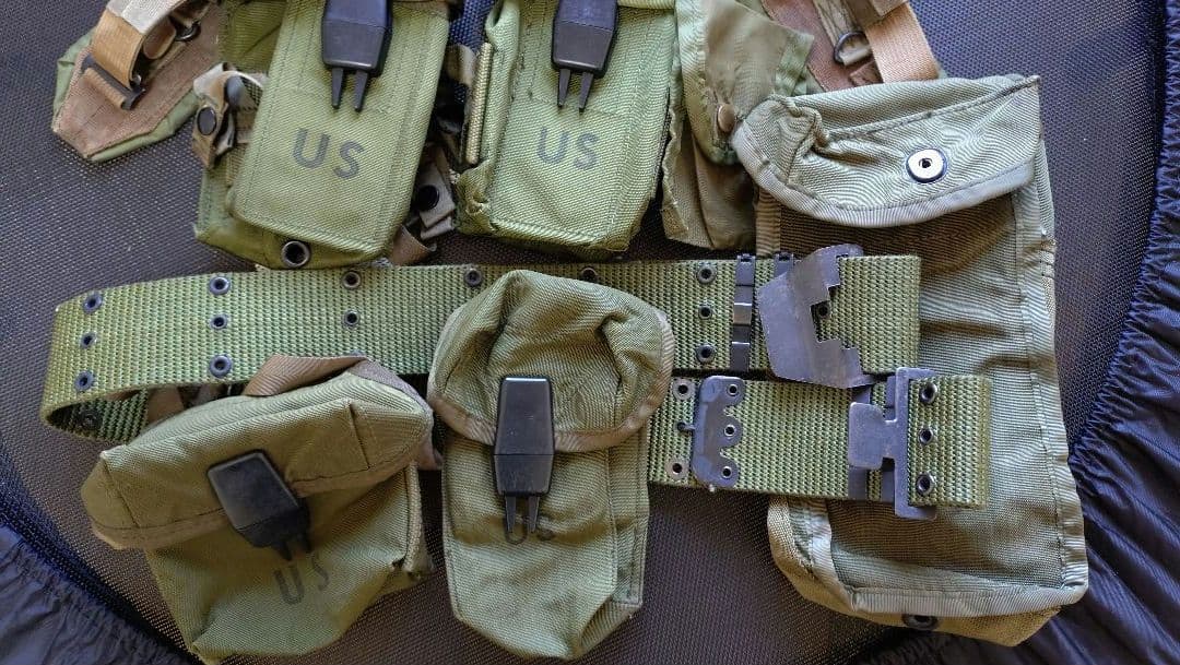 米軍 実物 M67装備品セット ナム戦 ナイロン装備