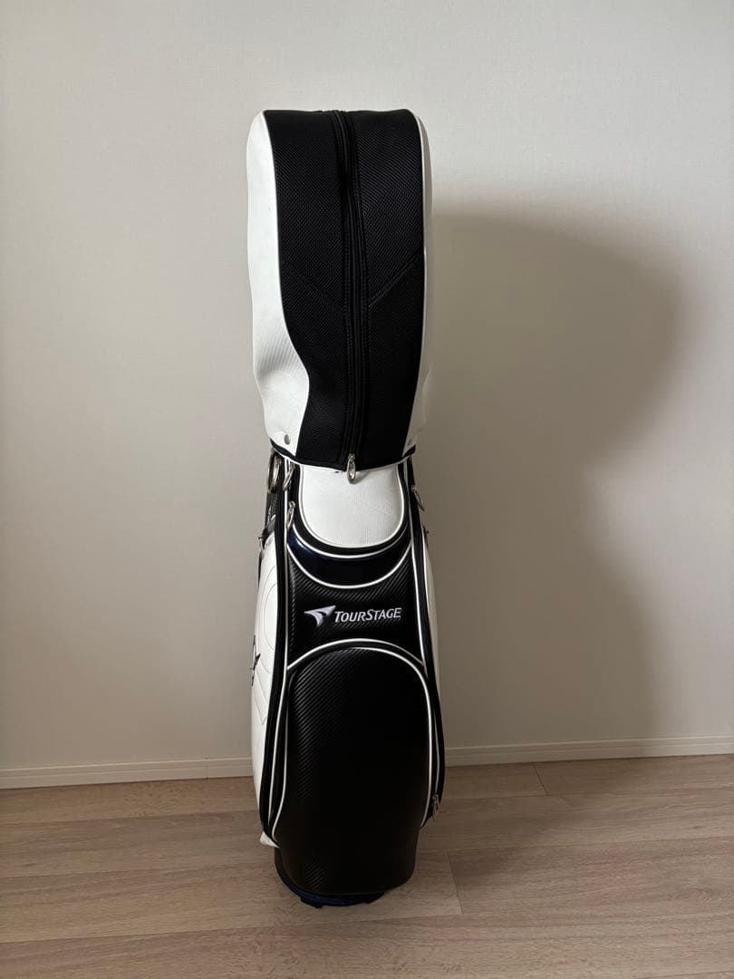 ツアーステージ ViQ 2022 キャディバッグ 9型 ブラック／ホワイト