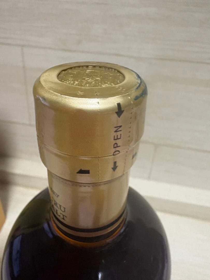 ニッカウヰスキー 竹鶴ピュアモルト　旧ボトル　黒ラベル　700ml 初期箱付き