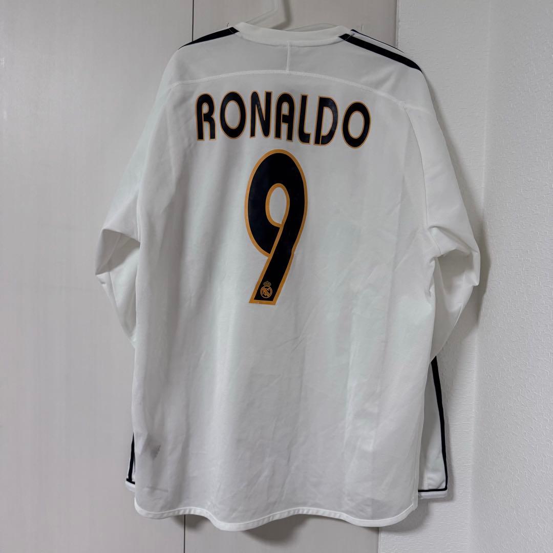 レアルマドリード 03-04 1st 長袖 フルパッチ ロナウド R9