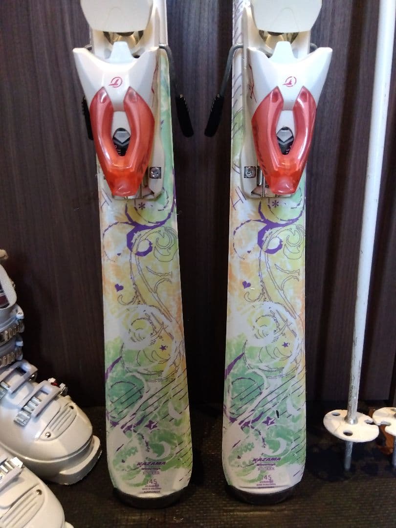 KAZAMA/ジュニア・レディース用/スキーセット/メンテ・WAX済み✔