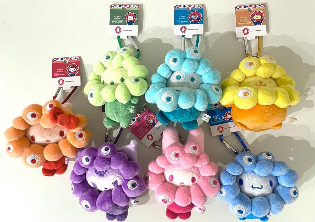 新作 サンリオ 推しカラー ミャクミャク BC ぬいぐるみ 全7種 コンプリート