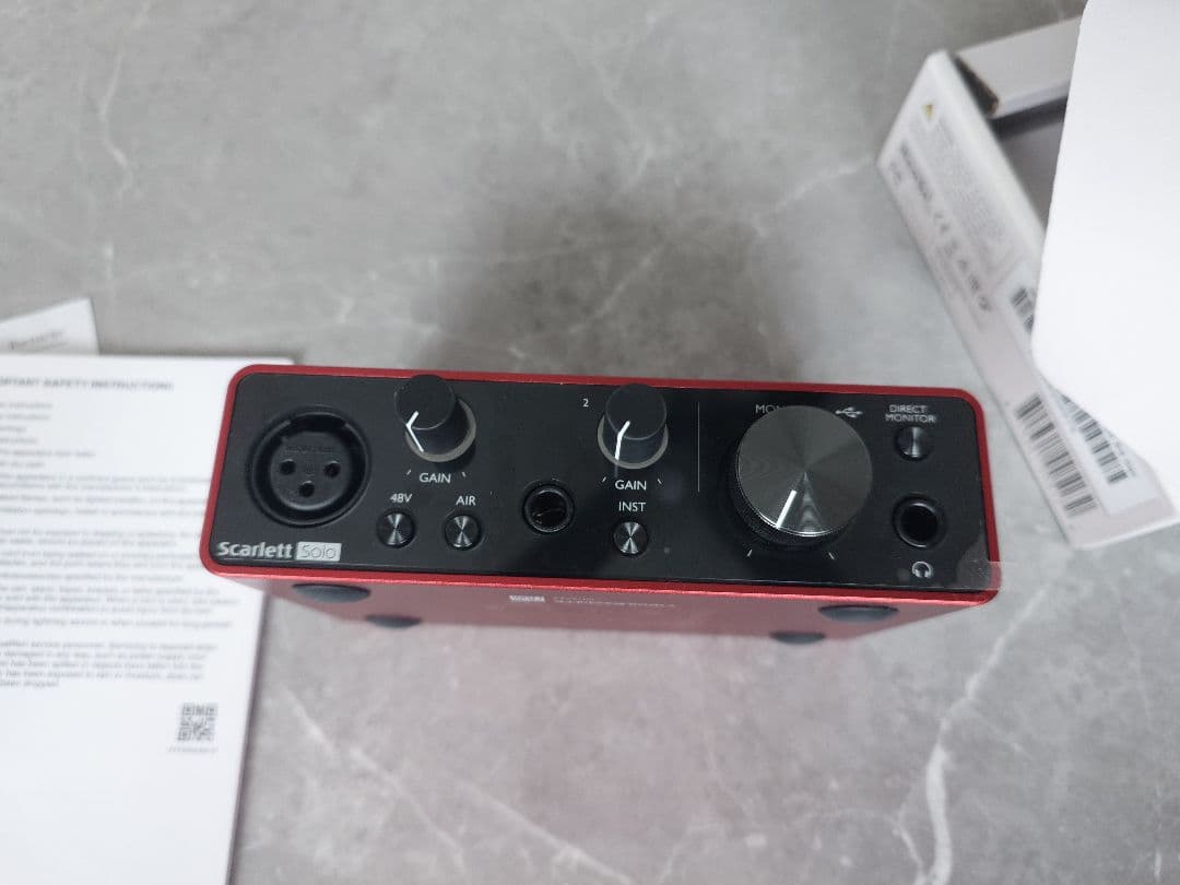 scarlet solo 第三世代　オーディオインターフェース