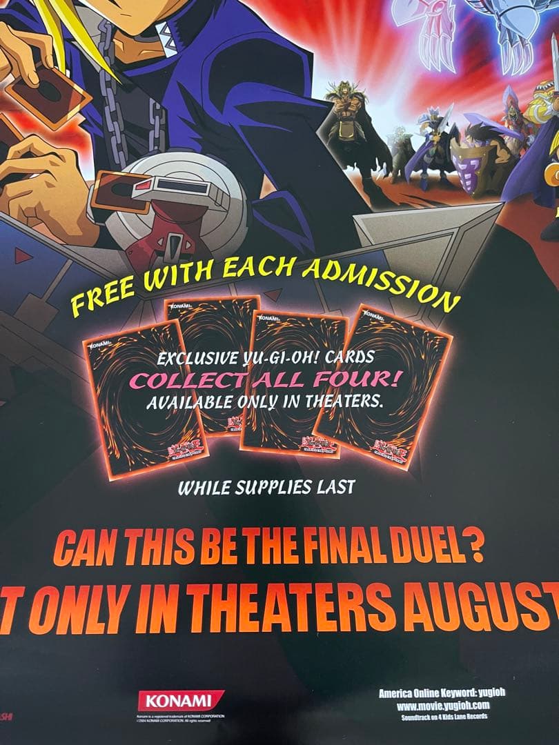 *枚数限定*映画館用両面印刷ポスターUS版:遊戯王 光のピラミッド