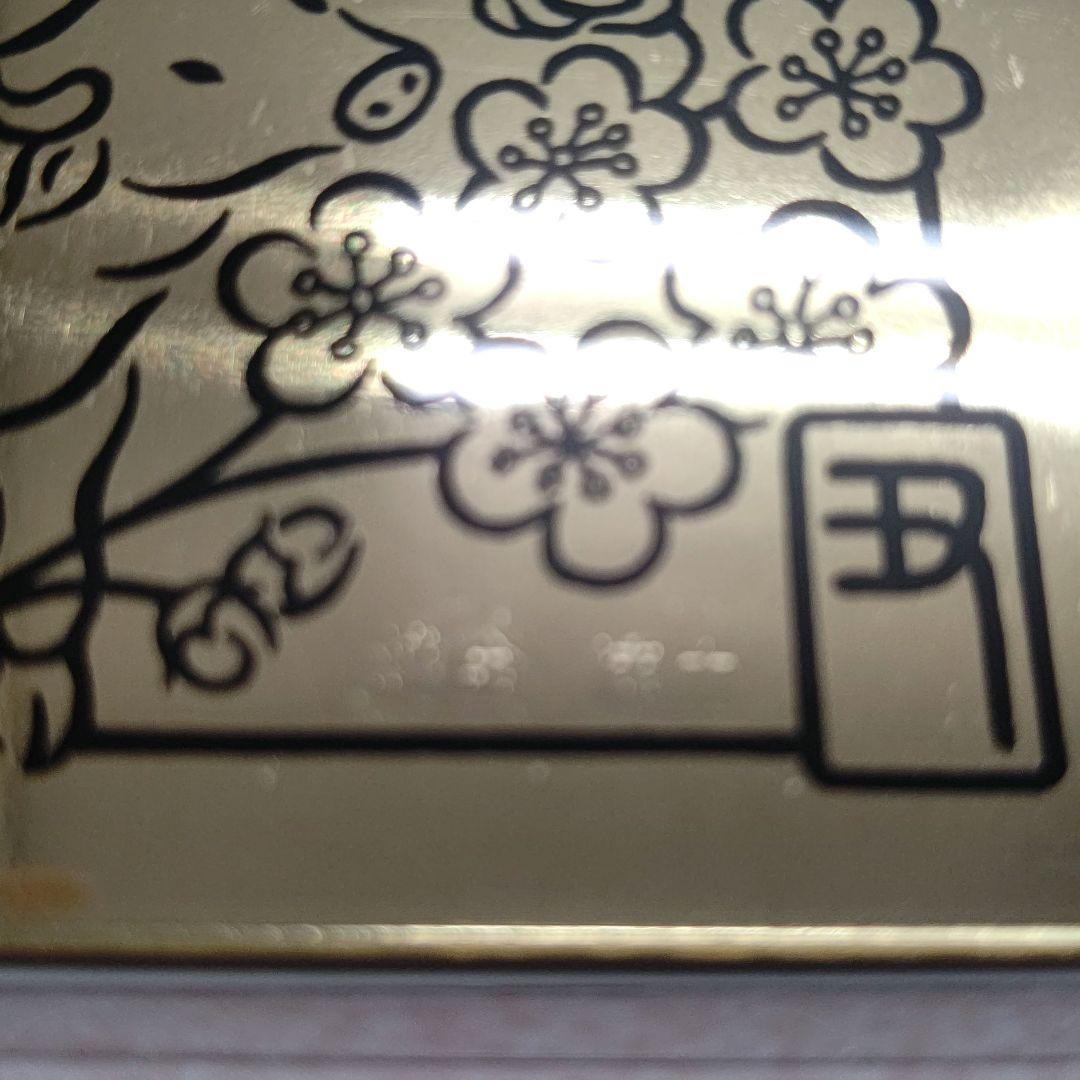 ★未使用★ 徳力本店 純金干支カード 純金1g 丑 ラミネートフィルム付き