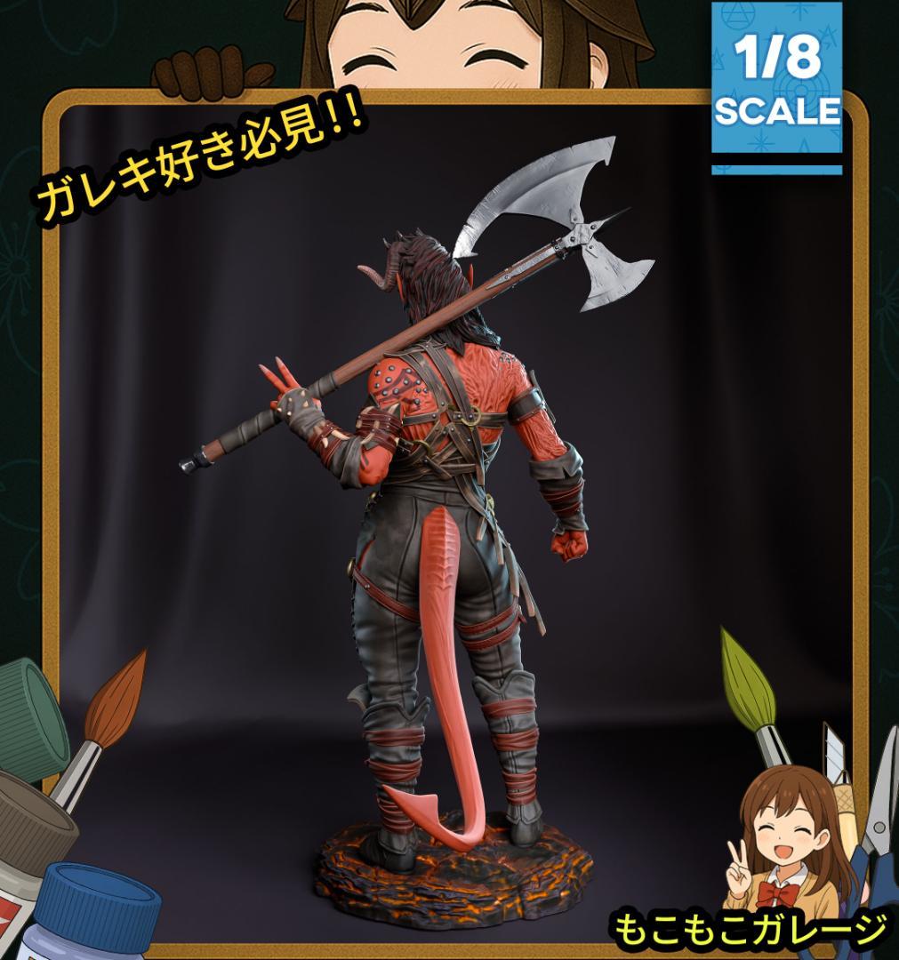 ガレージキット カーラック バルダーズゲート3 1/8 未塗装 フィギュア