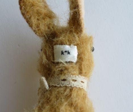 115■ぬいぐるみ作家 五十嵐めぐみ▲ウサギ Kutcha Kacha▼