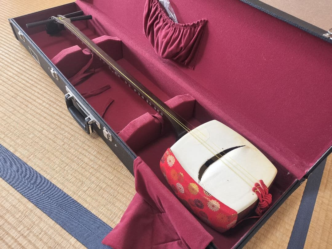 高級 和楽器 三味線 ハードケース付き