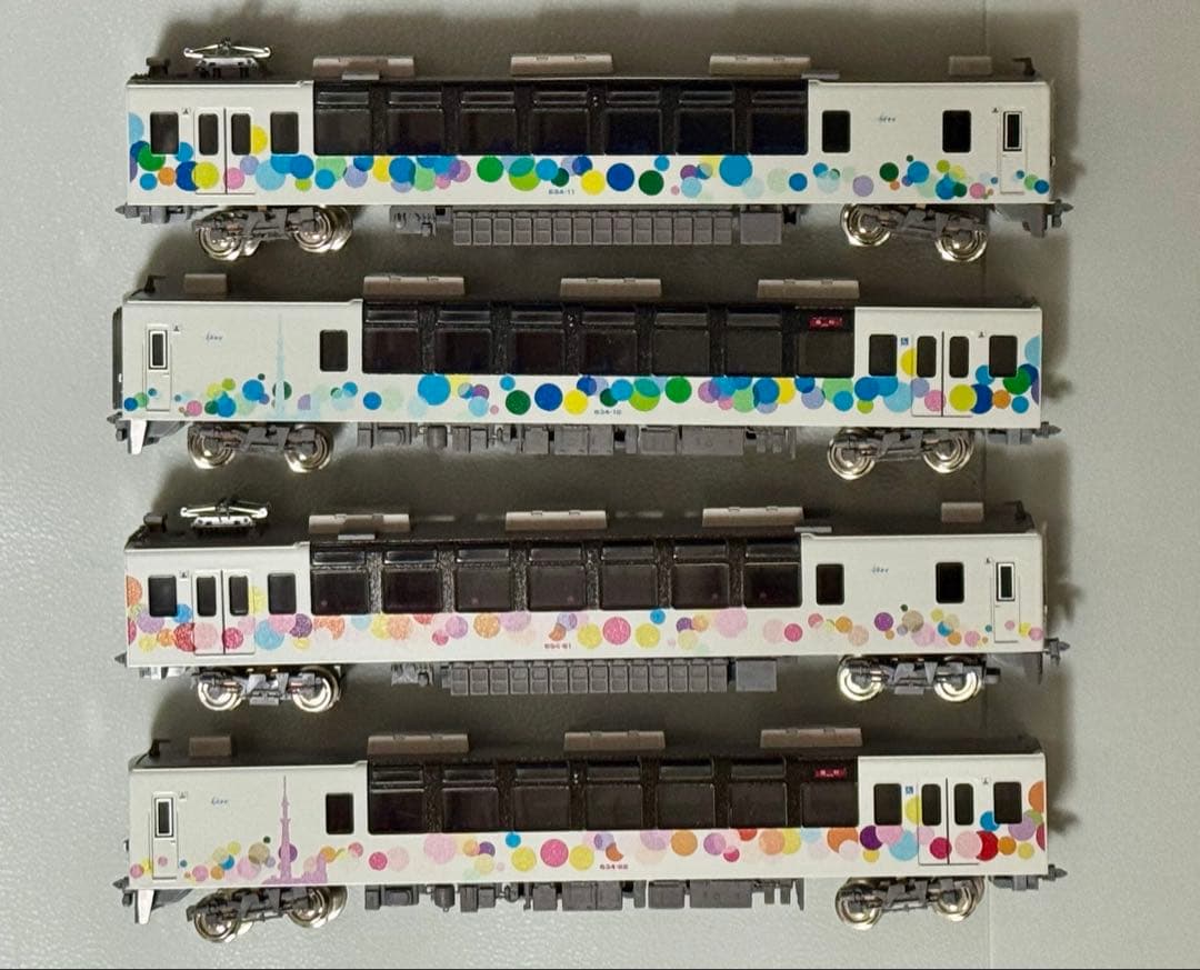 グリーンマックス 31895 東武634型 スカイツリートレイン ロゴ無し 4両