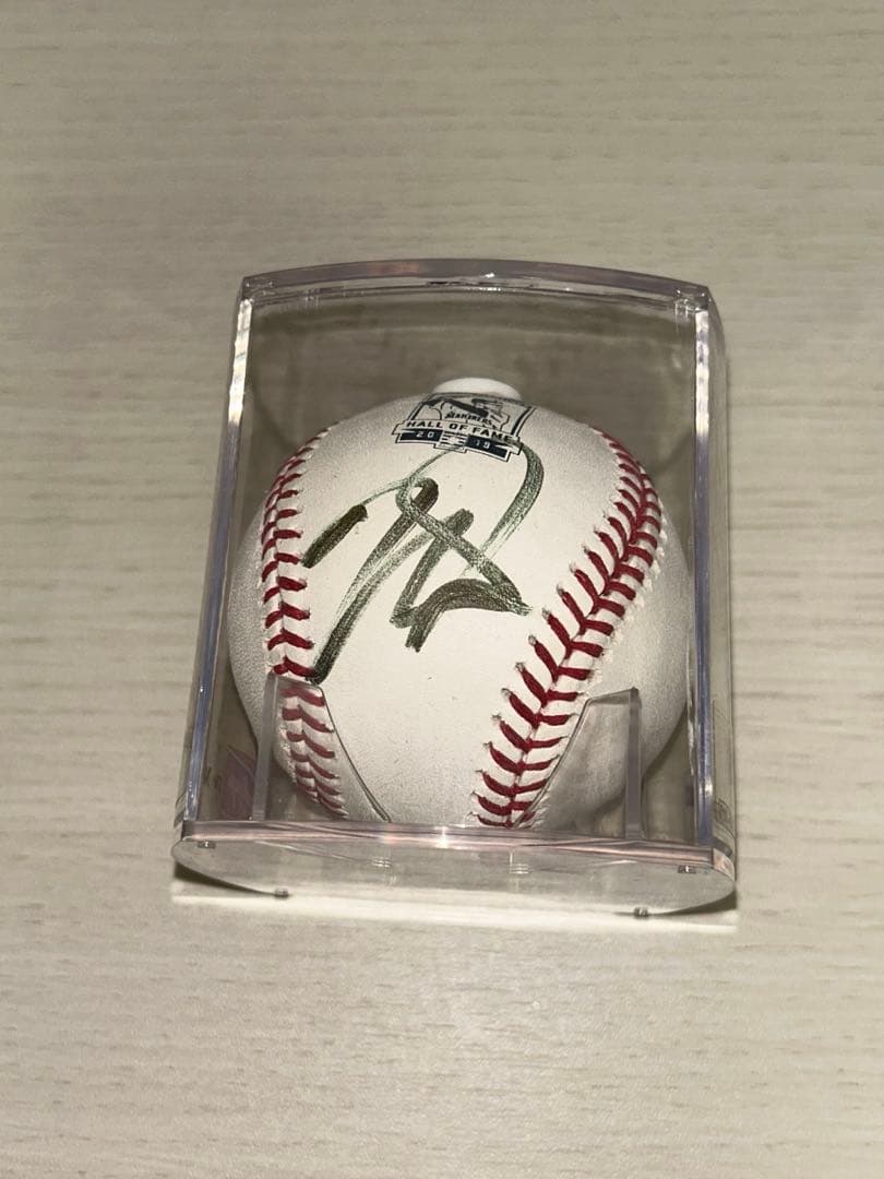 マイク・トラウト　サインMLB公式ボール　松井秀喜