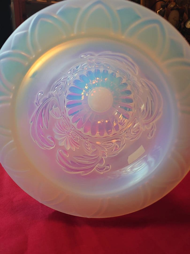 オパールセント クリスタルフラワーベース(共箱付き)