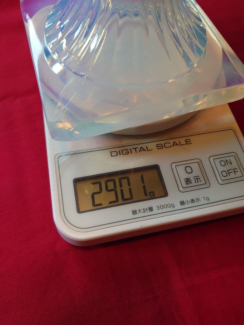 オパールセント クリスタルフラワーベース(共箱付き)