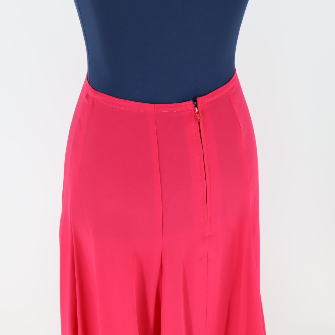 【美品 フラメンコ衣装】鮮やかピンク×水玉 ファルダ 大きく広がる裾 スカート