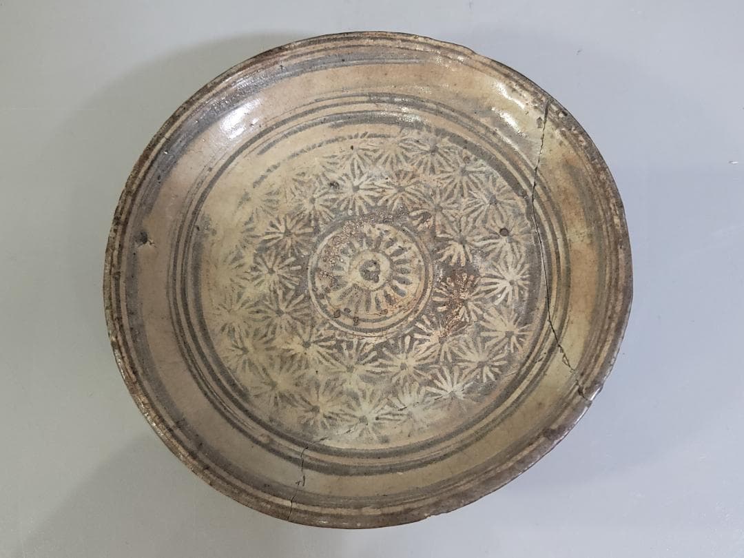 古美術 李朝 花三嶋 小皿 DT358