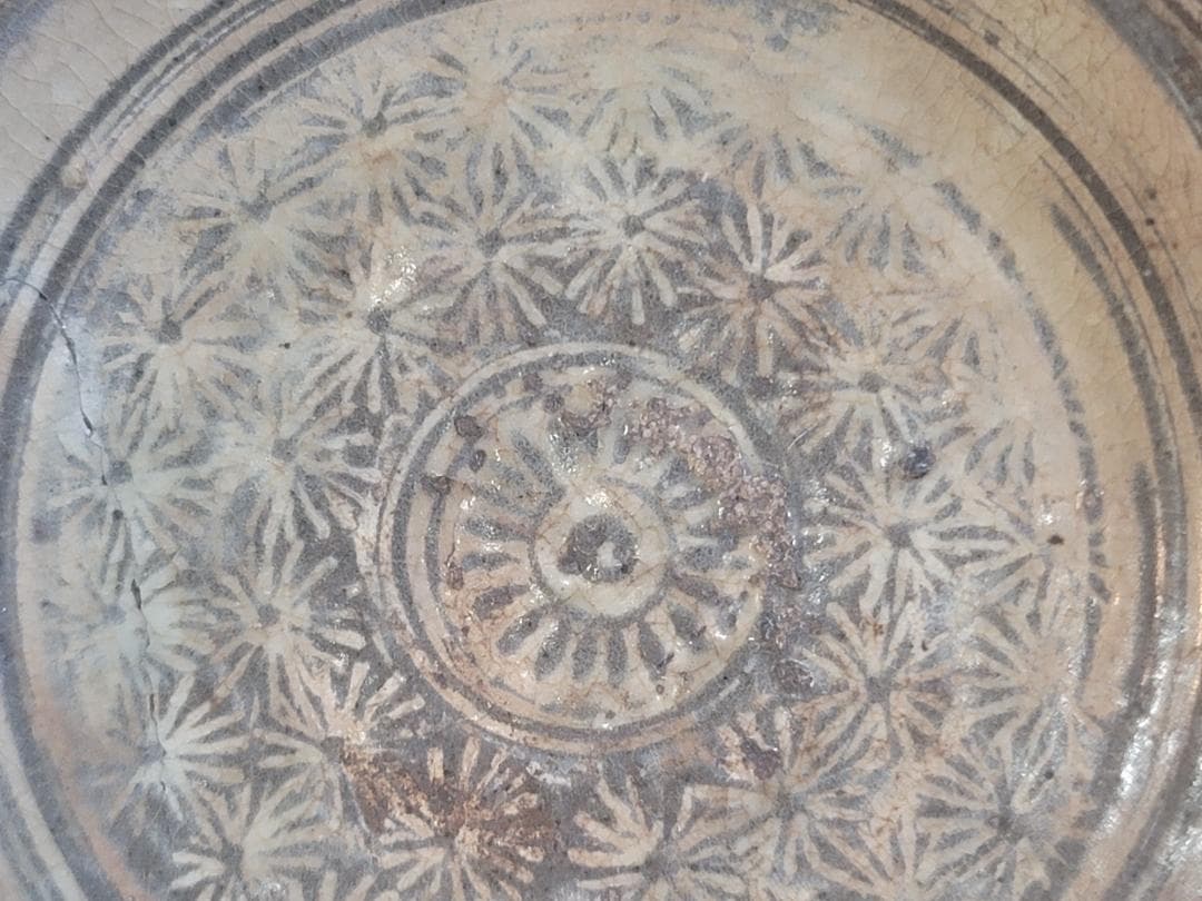 古美術 李朝 花三嶋 小皿 DT358