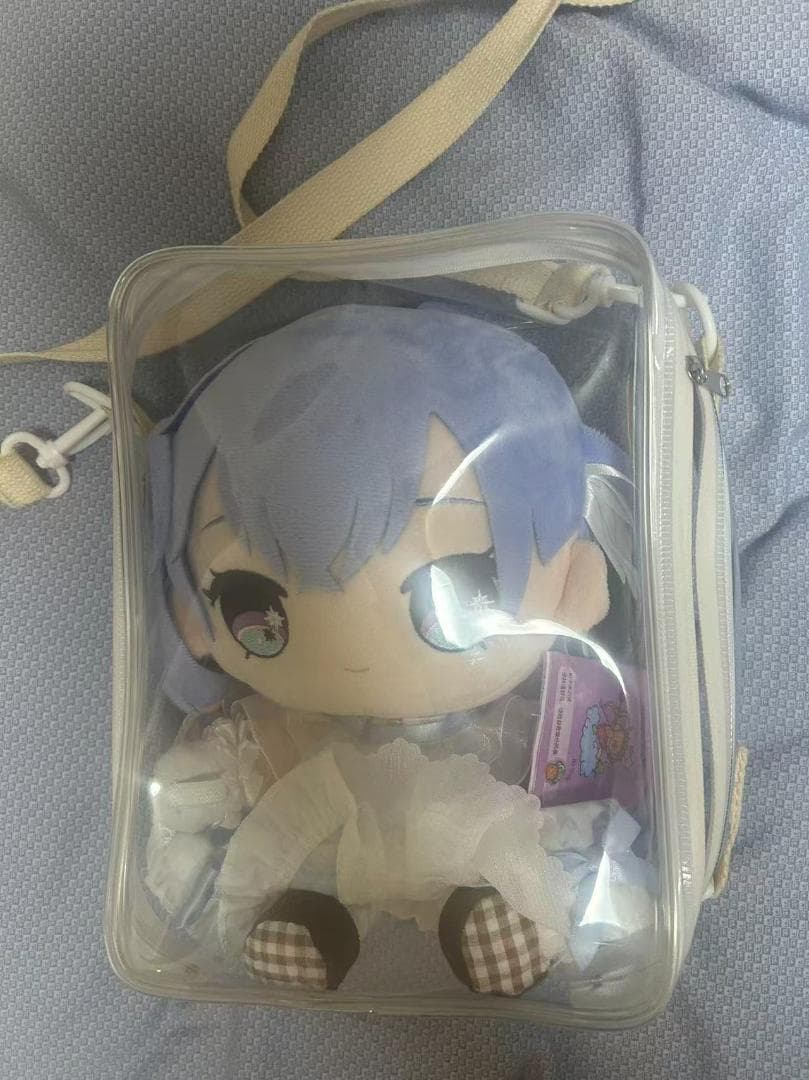 5周年記念 もちWhat！ぬいぐるみ 鈴木羽那 透明バッグ付き