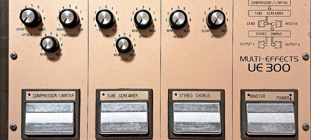 ■MAXON UE300 TS-9搭載 アナログマルチエフェクター マクソン