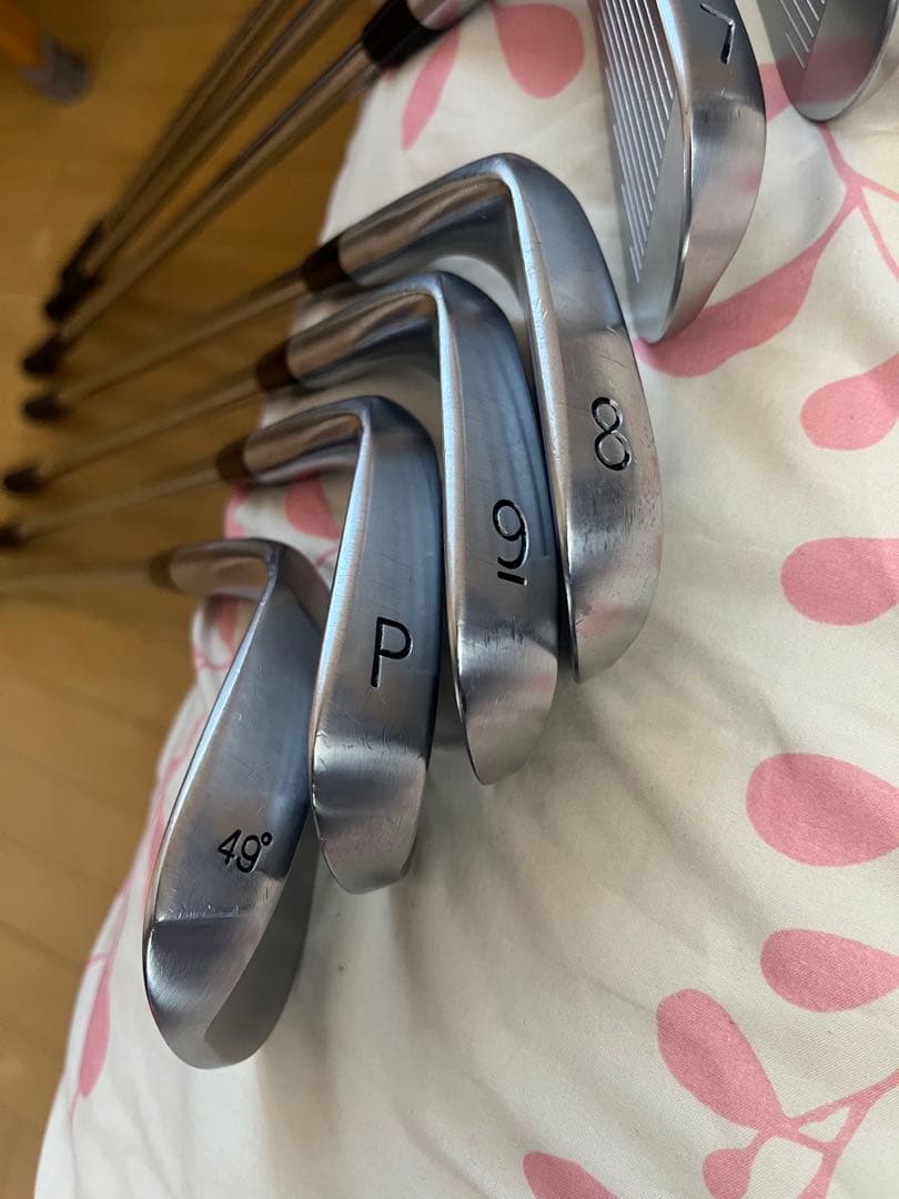 【良品】広田ゴルフ 軟鉄鍛造 5-P、49° ストロングロフト設計 7本 セット