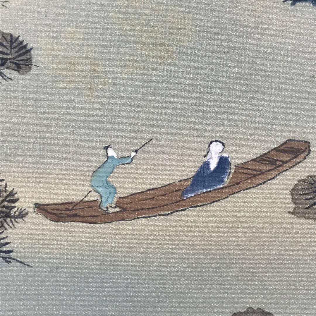 【真作】國井幸雪/蓬莱山図/山水図/祝事山水図/掛軸/名家伝来/AB-960