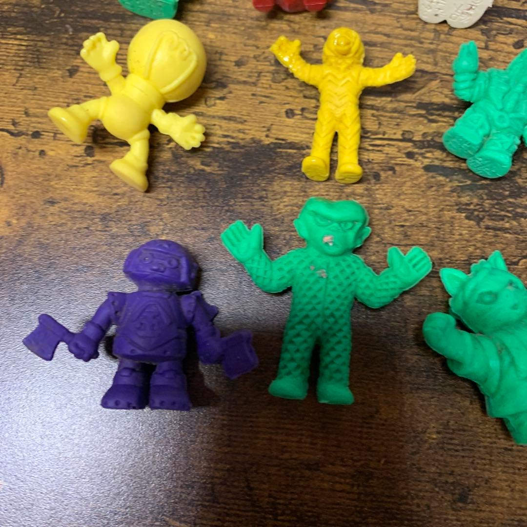 3F 【当時物】怪獣 モンスター消しゴム フィギュア 11体セット レトロ 希少