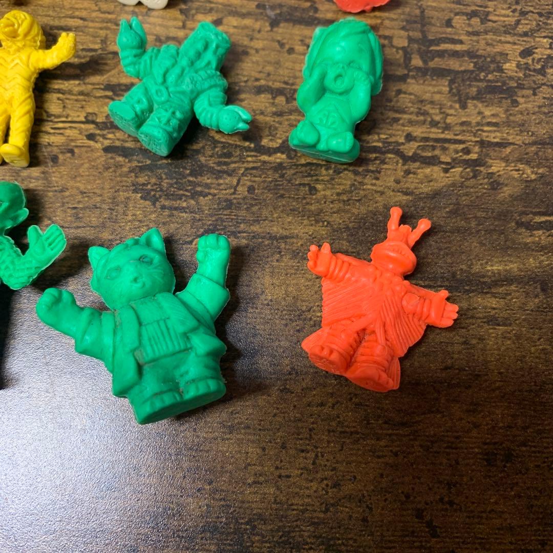 3F 【当時物】怪獣 モンスター消しゴム フィギュア 11体セット レトロ 希少