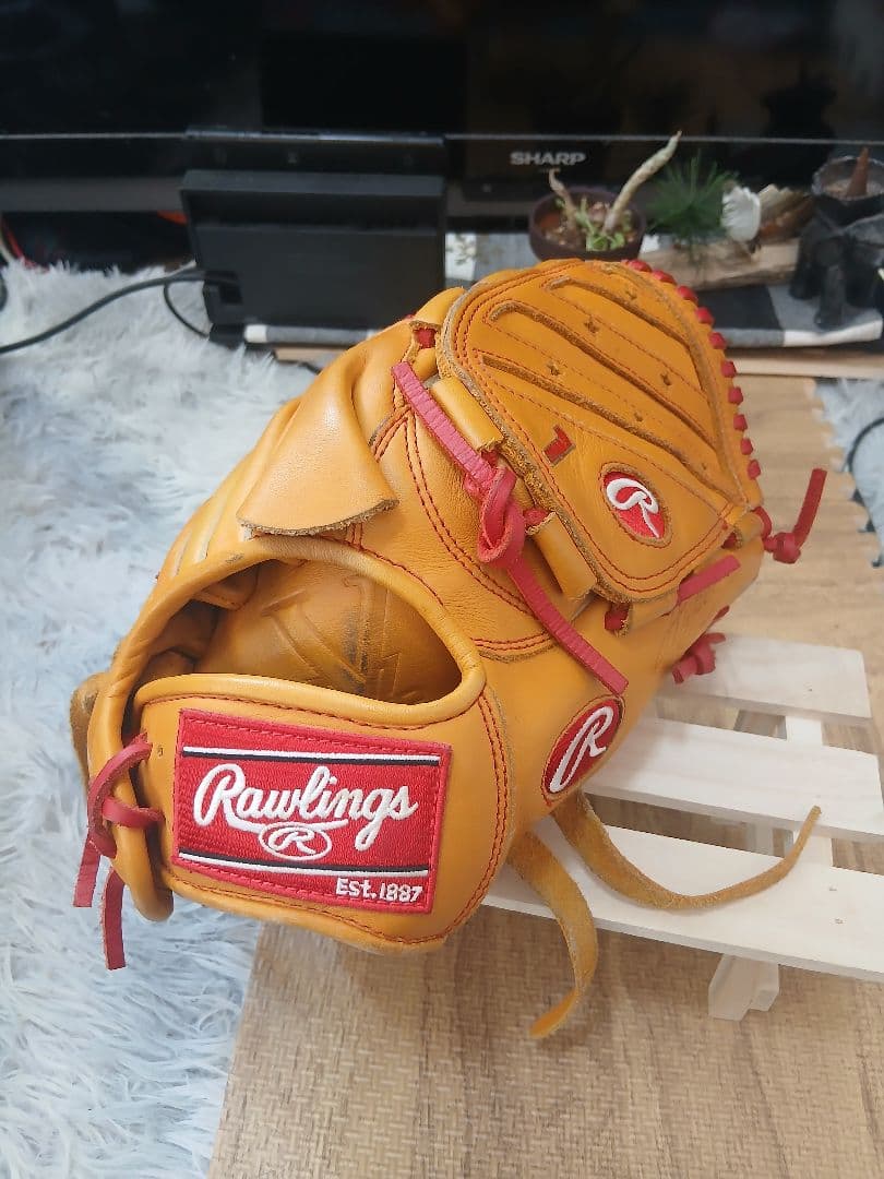 Rawlings Hyper Tech 軟式グローブ オレンジ　ピッチャー用