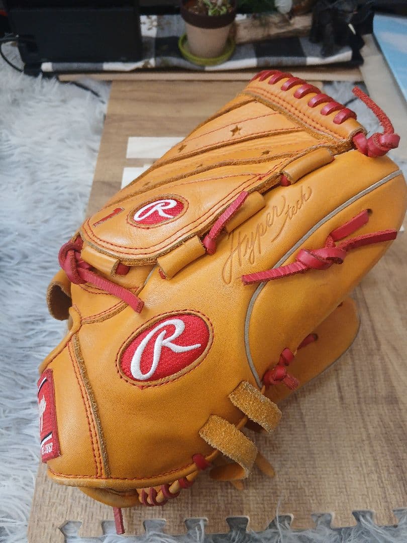 Rawlings Hyper Tech 軟式グローブ オレンジ　ピッチャー用