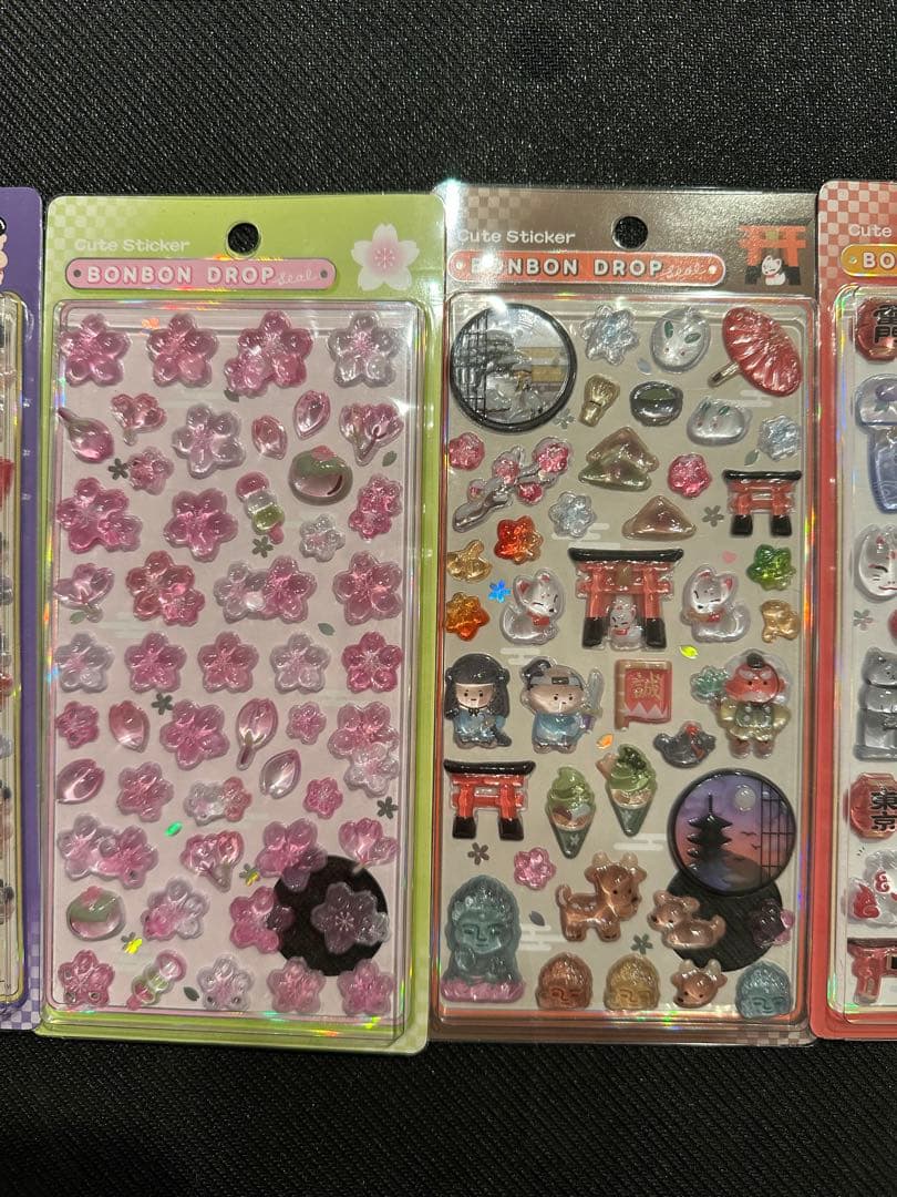 【正規品】ボンボンドロップシール　和柄　コンプリートセット