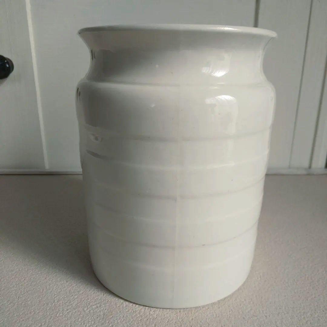 アンティーク　陶器キャニスター　RAISINS