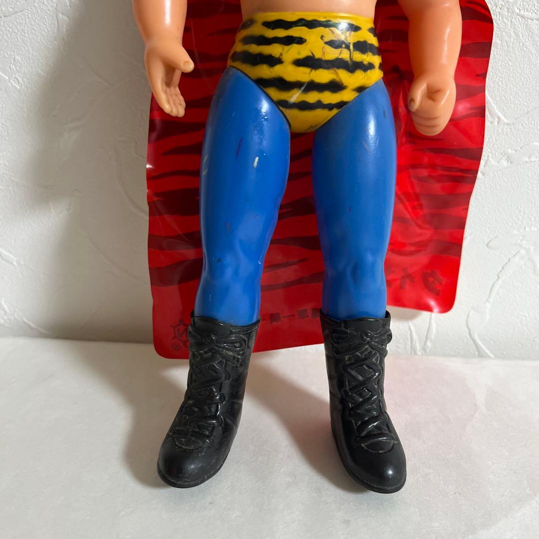 ⚠️当時物　初期　タイガーマスク　面取れ　ソフビ　スタンダード