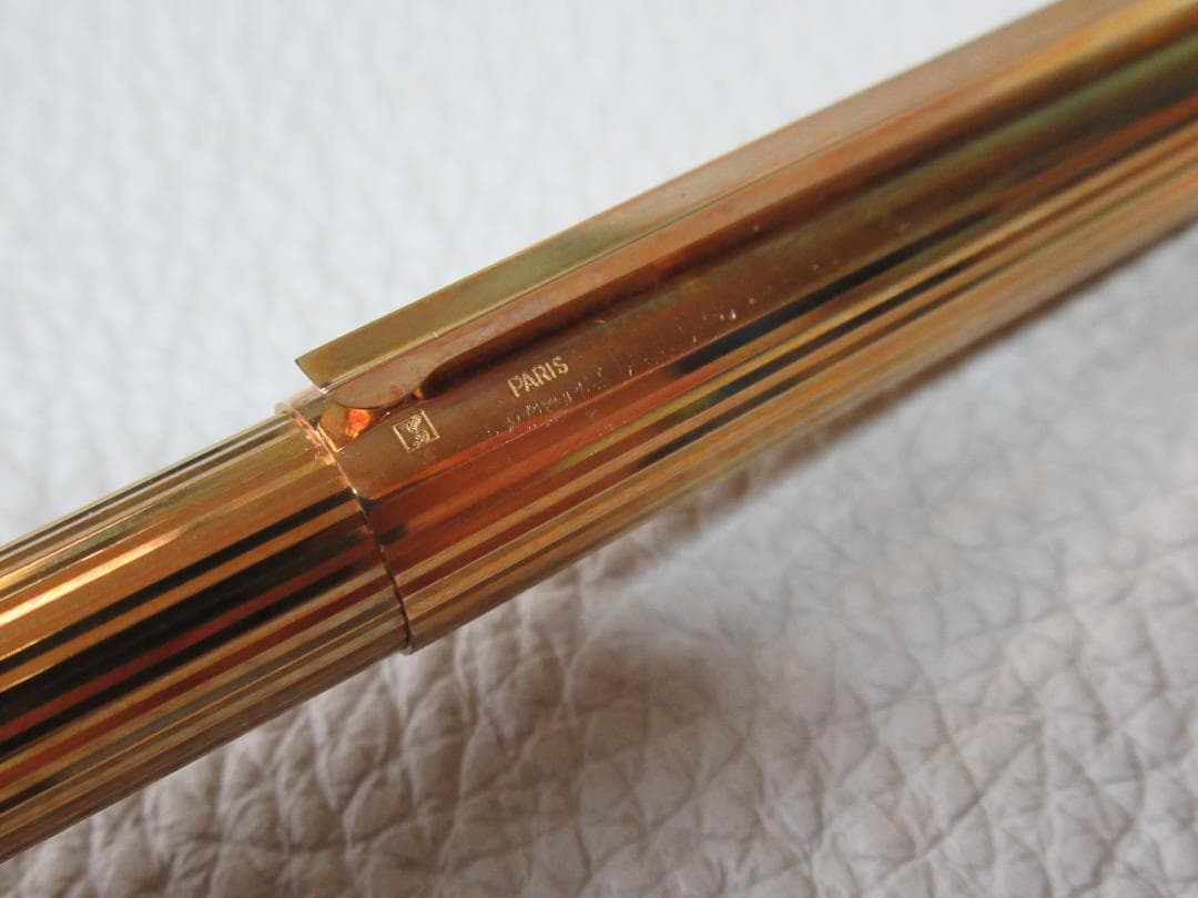未使用近 絶版 1970年代◆デュポン ゴールドプレート ペン先18ct 750