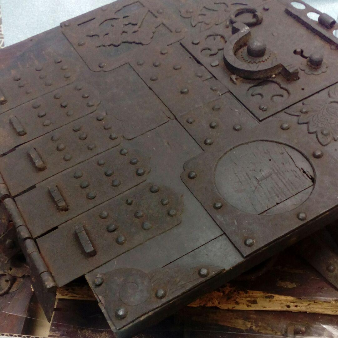 宇和島伊達家伊予國吉田藩３万石知行地藩内１８３３年天保四年記銘蔵出古船箪笥残骸品