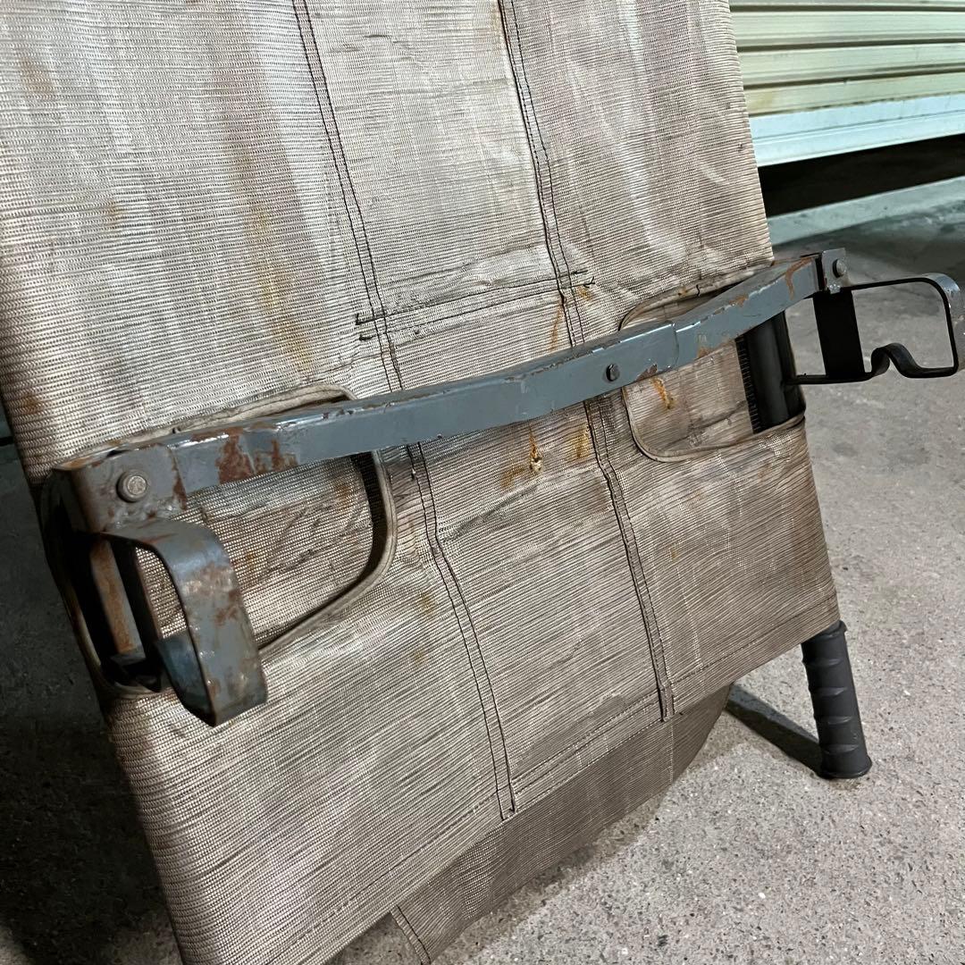 スチール製　軍用　ヴィンテージ　担架　コット