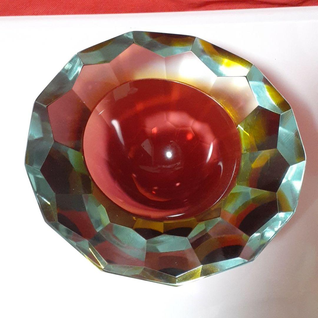 高級アッシュトレイ　イタリア　ムラーノガラス　2.9kg