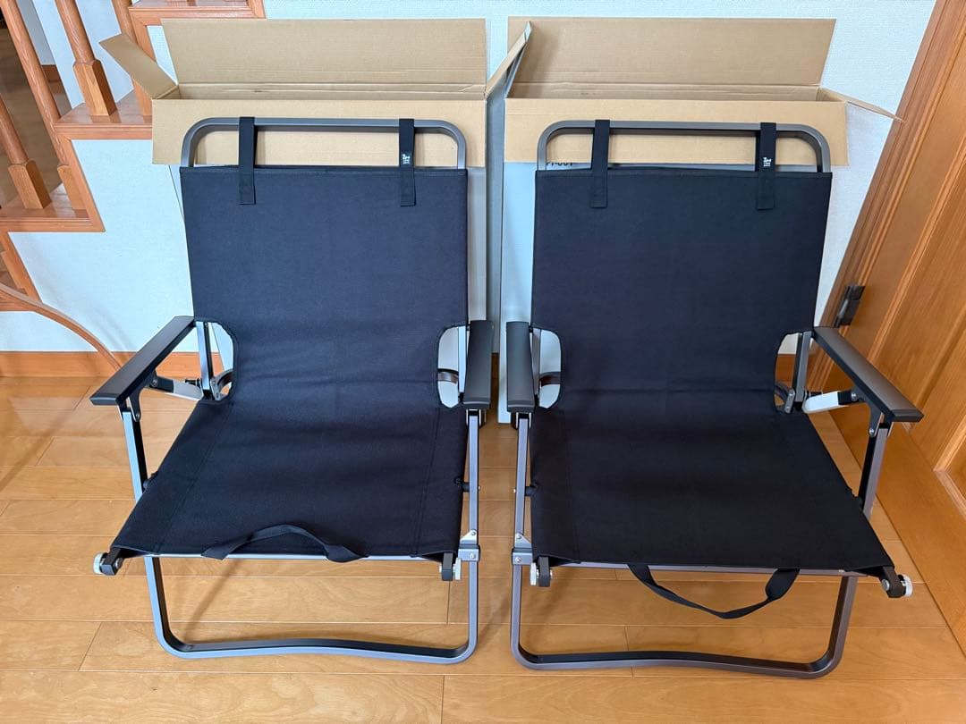 未使用　ゼインアーツ　レードチェア　ブラック 2脚セット