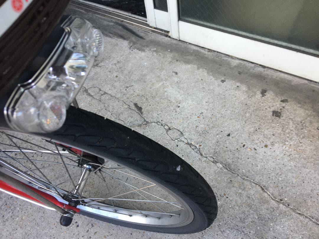 地域限定送料無料　パス　シオン　12,3AH　軽量車　赤　神戸市　電動自転車