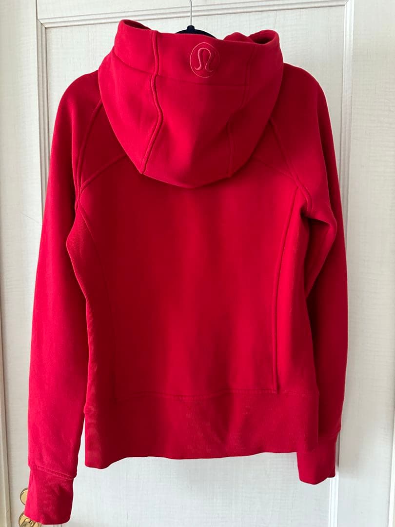 lululemon Scuba フルジップフーディ 赤