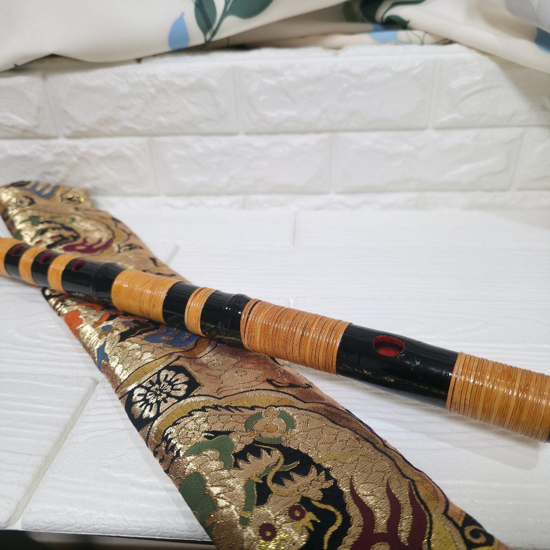 【453】だんじり祭り　だんじり　篠笛　日本和楽器　黒　ブラック